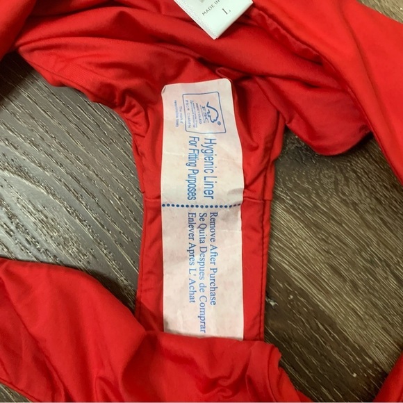 Andie Womens red Havana top/ cheeky bottom bikini swimsuit L - Picture 10 of 10